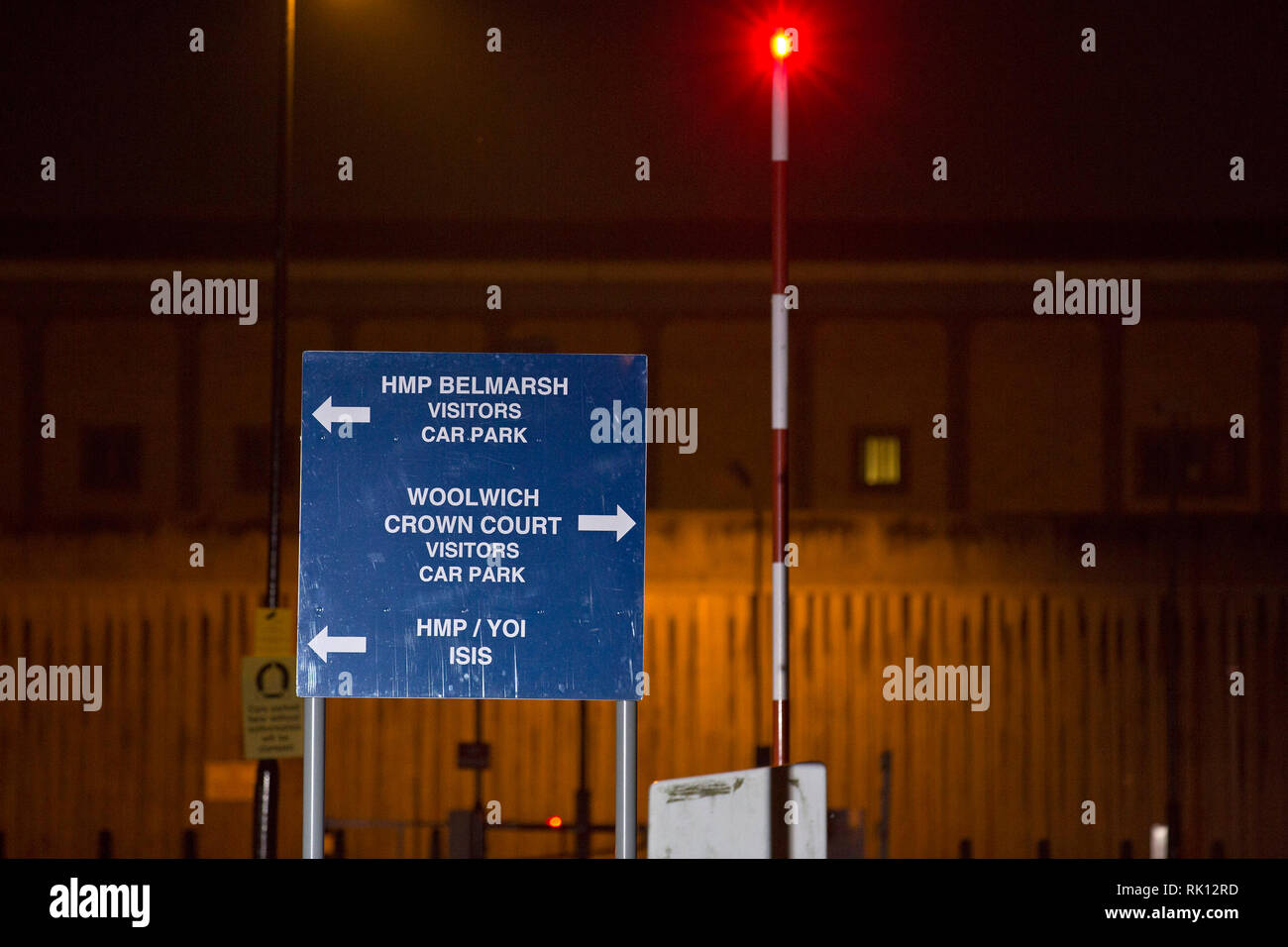 HM Prison Belmarsh in London am 1. März 2018. Stockfoto