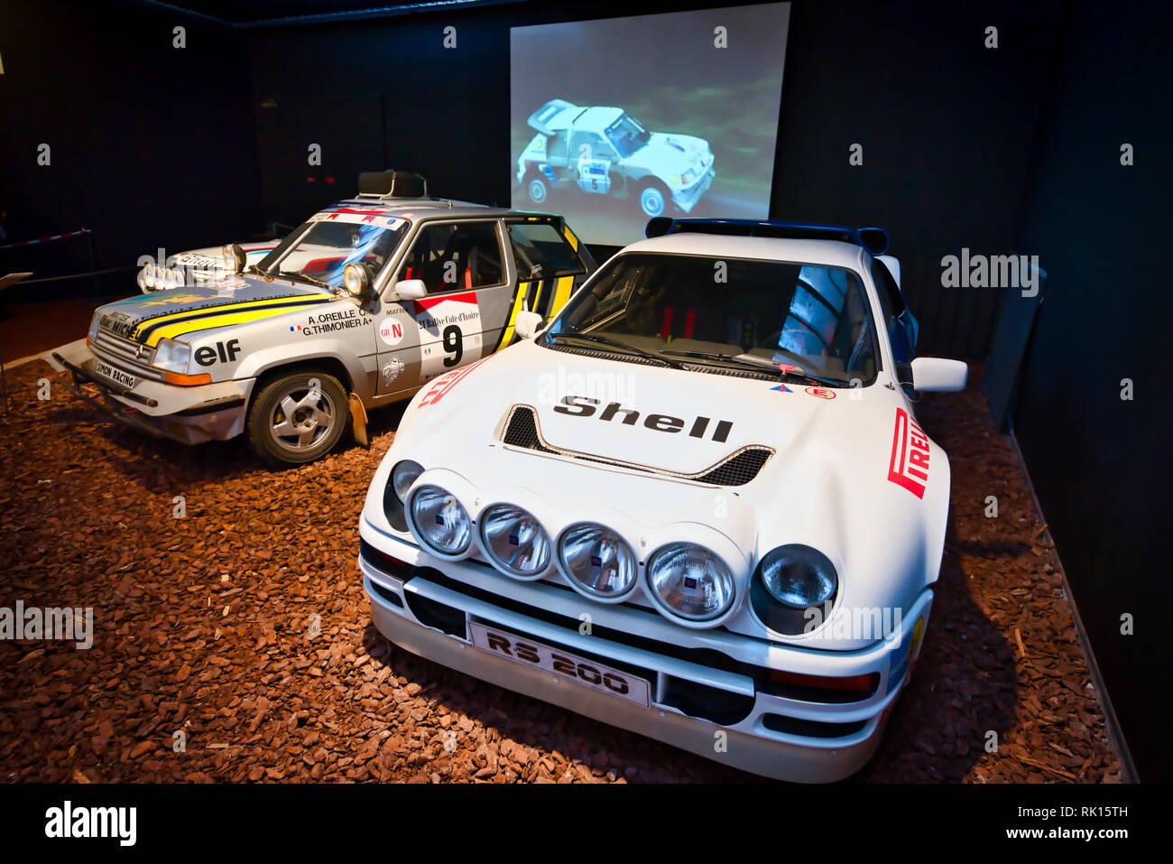 Oldtimer Autos Automobilmuseum Mulhouse Frankreich Stockfoto