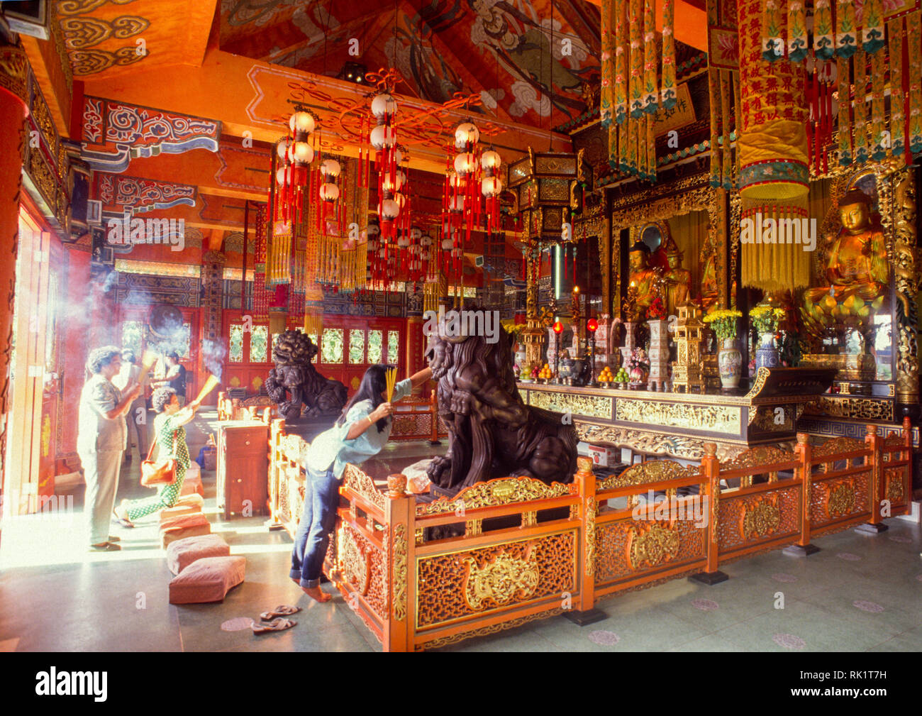 Hong Kong, China; Miu Fett buddhistisches Kloster Stockfoto