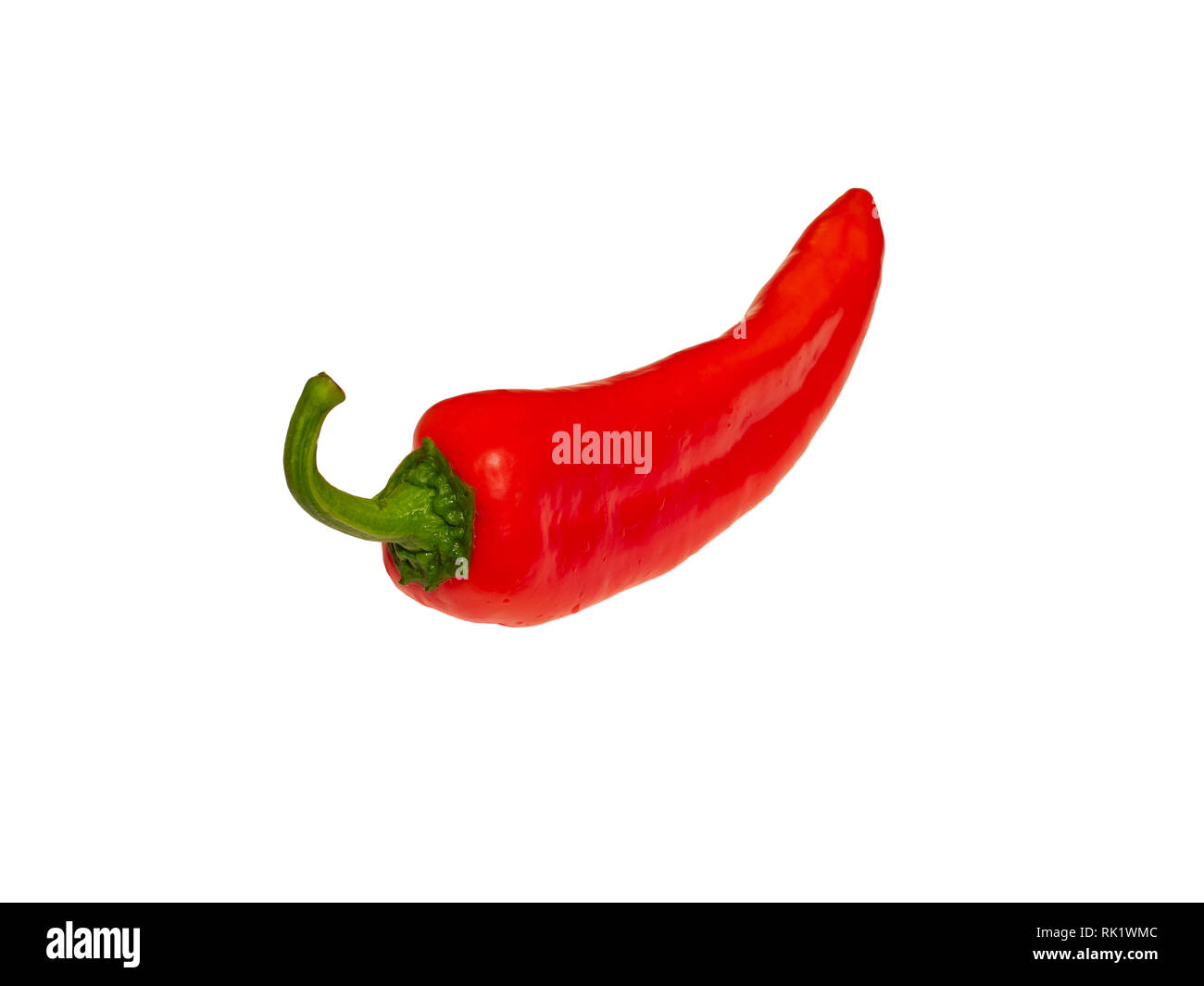 Red Pepper (Cayenne) auf weißem Hintergrund (ohne Schatten) Stockfoto