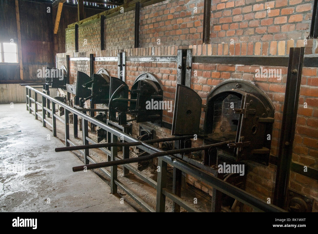 Lublin, Polen; Öfen, Vernichtungslager Majdanek. Stockfoto