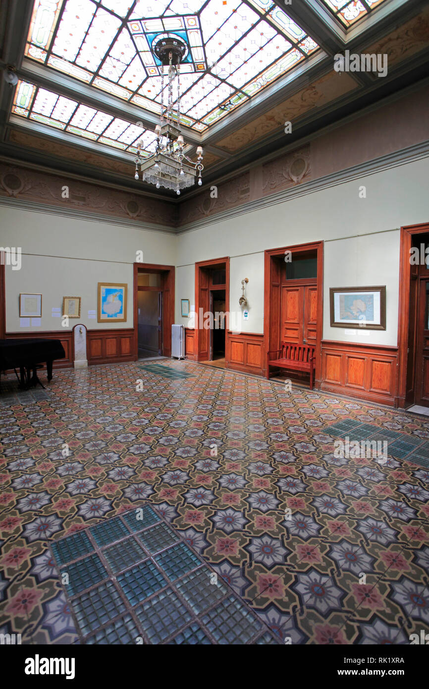 Chile, Magallanes, Punta Arenas, Braun Menendez Regional Museum, Interieur, Stockfoto