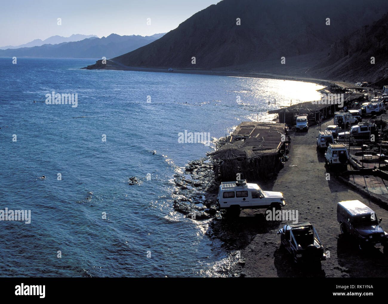 Blue Hole. Tauchen am Roten Meer in Dahab, Ägypten Stockfoto