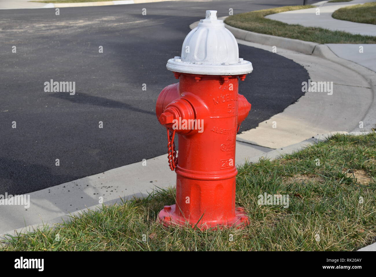 Hydrant in Chantilly, VA Stockfoto