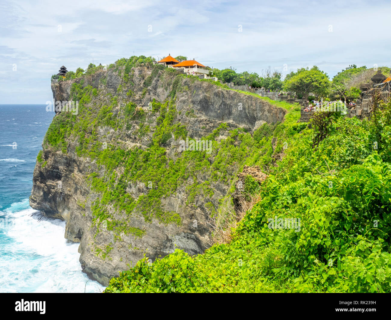 Uluwatu Tempel eine Pagode auf den Klippen der Halbinsel Bukit gehockt, Bali, Indonesien. Stockfoto