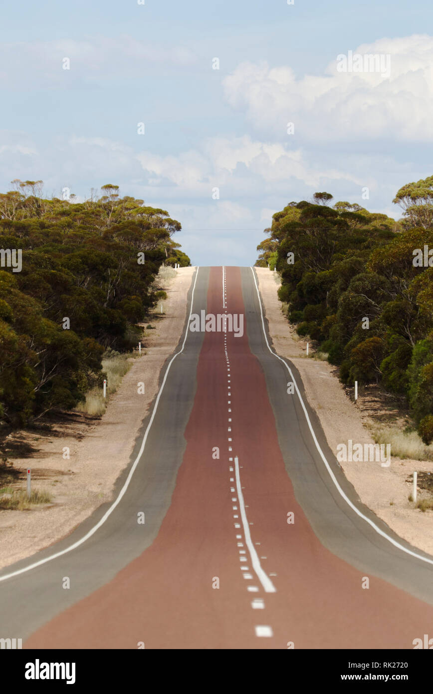 Die bunte Eyre Highway in der Nähe von Kyancutta South Australia Stockfoto