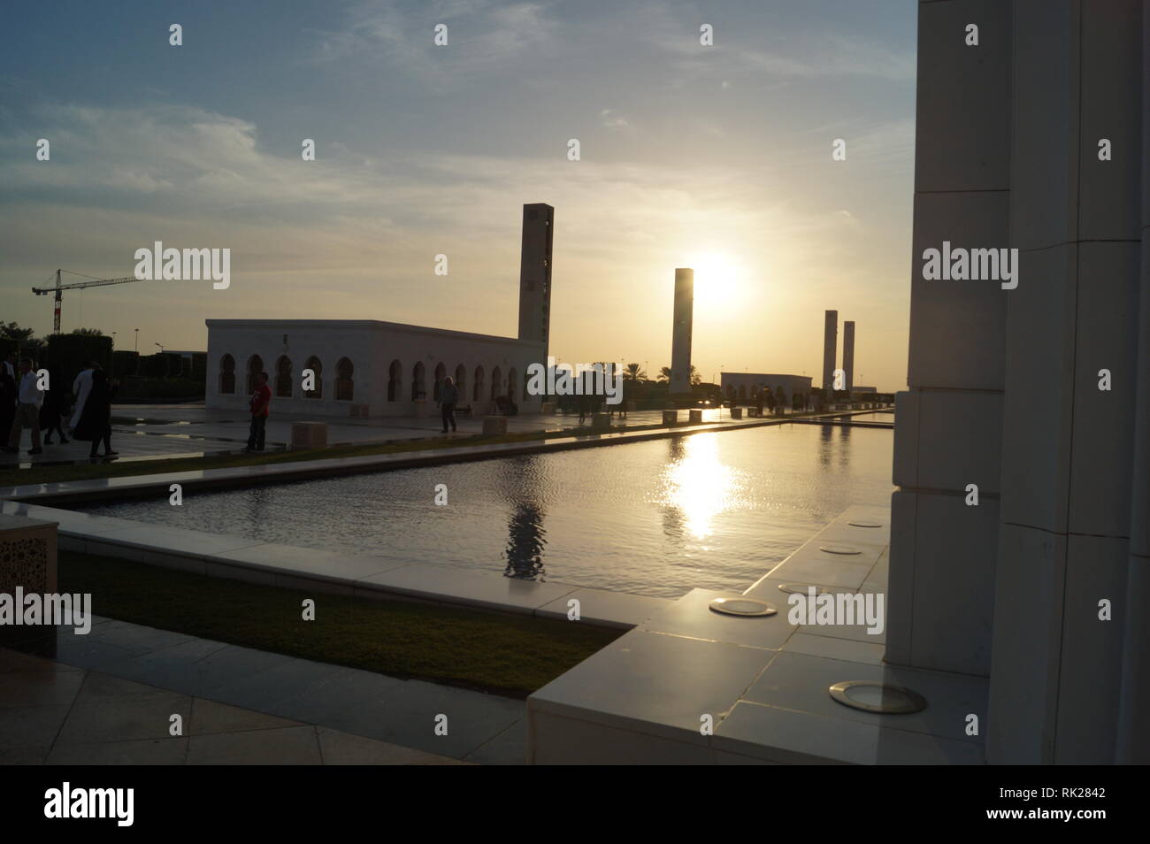 Der Scheich Zayed Moschee - Abu Dhabi Stockfoto