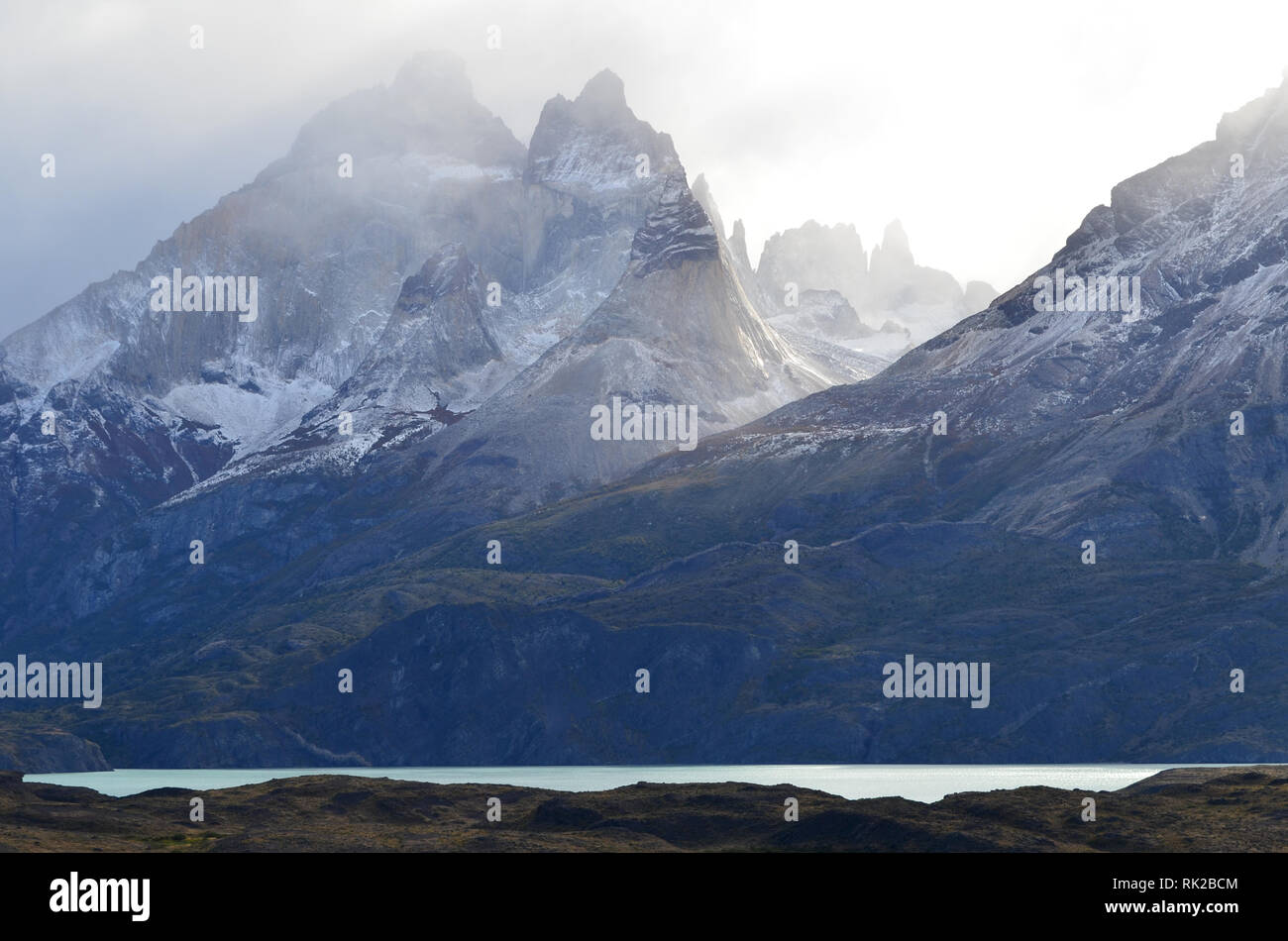 Unberührte Lebensraum im Torres del Paine Nationalpark, chilenischen Patagonien Stockfoto