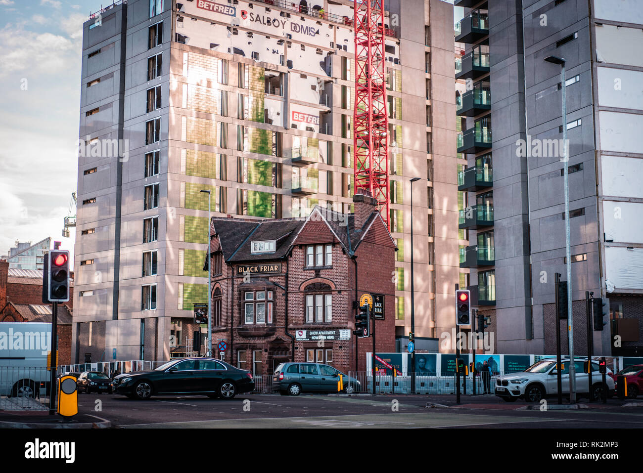 Manchester, England, Vereinigtes Königreich. August 20 2018: Street Art im regnerischen manchster Stockfoto