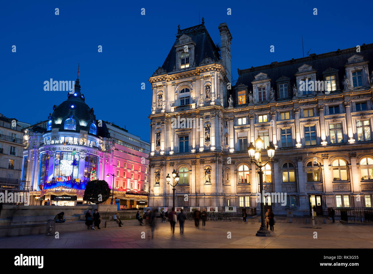 Stadtrat in Weihnachten, Paris, Frankreich Stockfoto