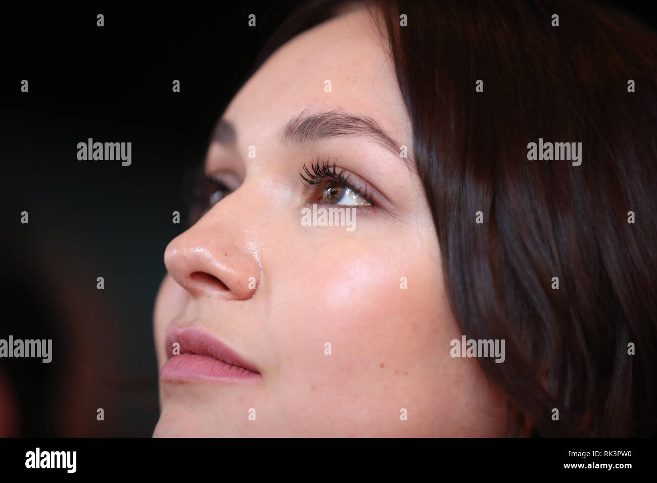 Berlin, Deutschland. 09 Feb, 2019. 69. Berlinale: Schauspielerin Emma Drogunova, Deutschland, an der Rezeption und Pressekonferenz für "European Shooting Stars 2019" im Audi Berlinale Lounge. Credit: Christoph Soeder/dpa/Alamy leben Nachrichten Stockfoto