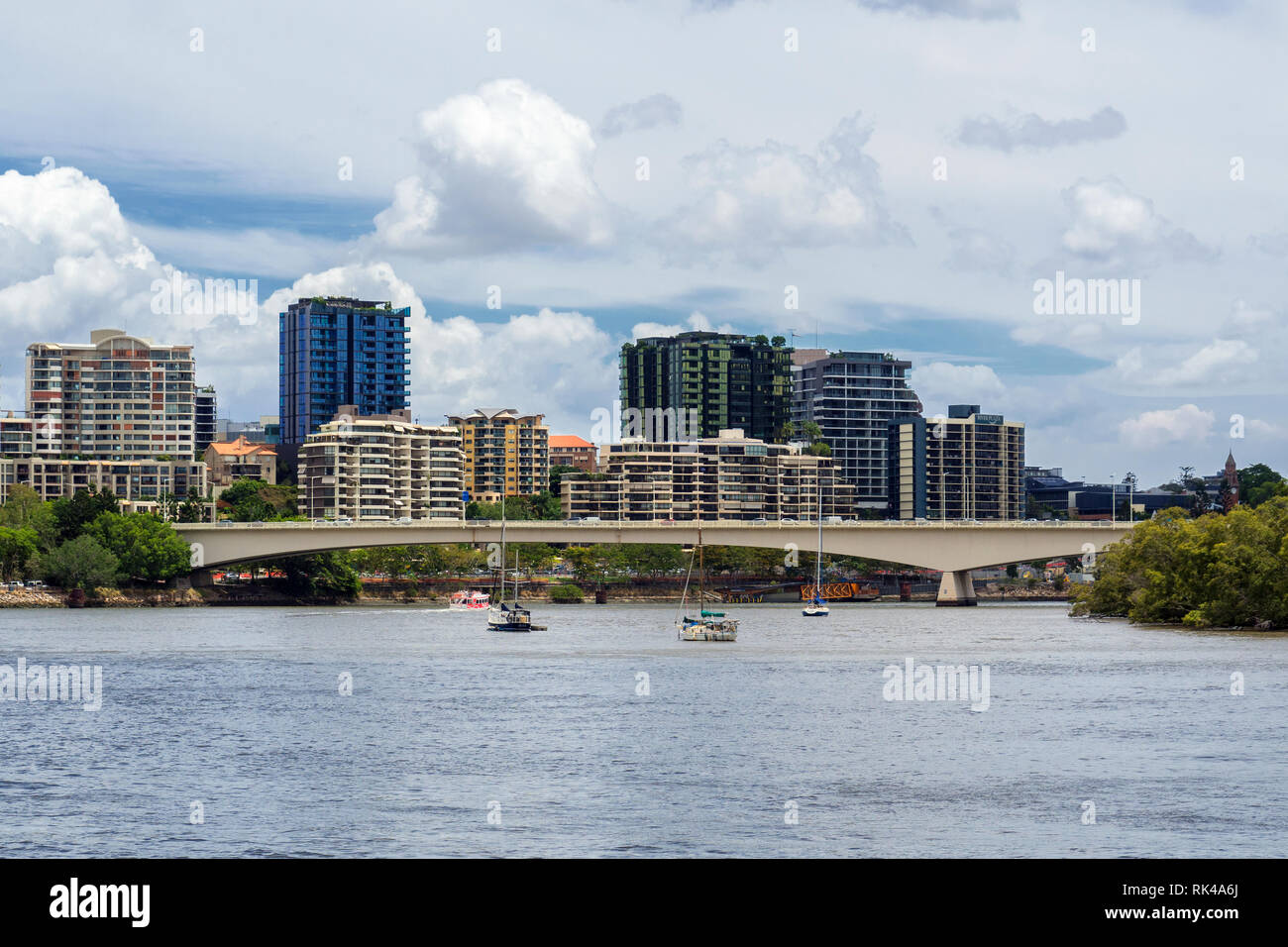 Brisbane City und Lebensstil Stockfoto