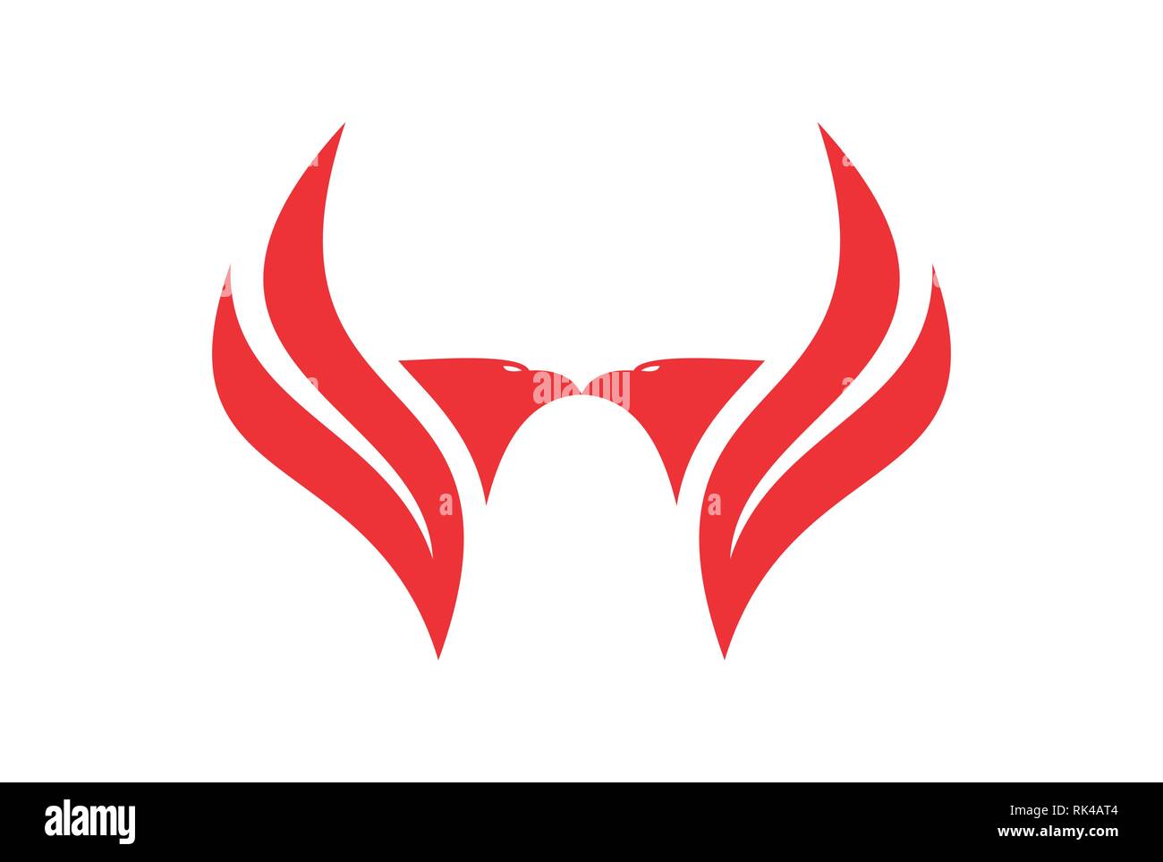 Abstrakte Adler Buchstabe w logo Icon Stock Vektor