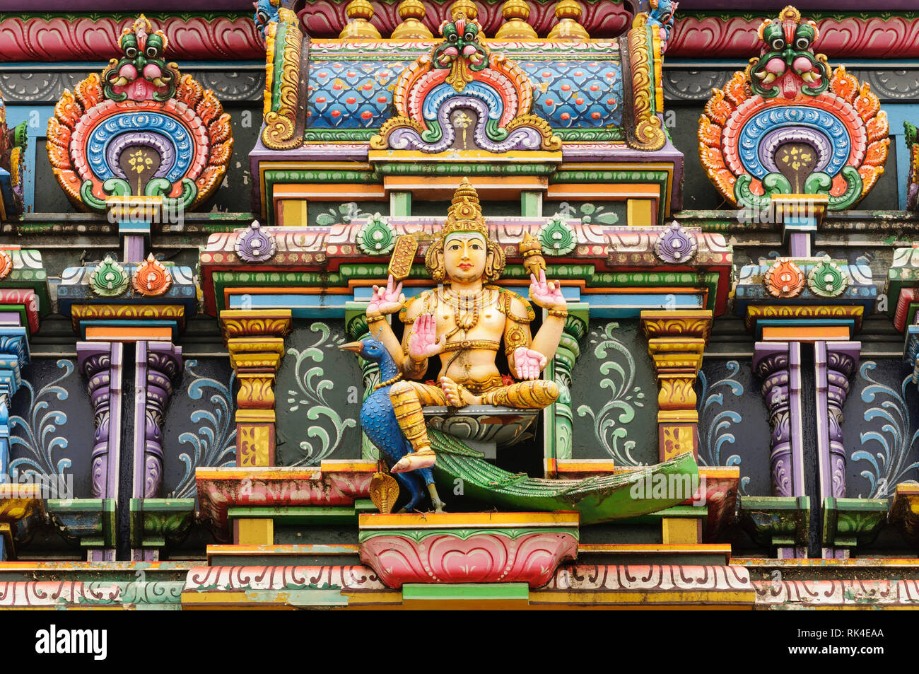 Sri Siva Subramaniya Swami Hindu Tempel in Nadi, Fidschi. Stockfoto