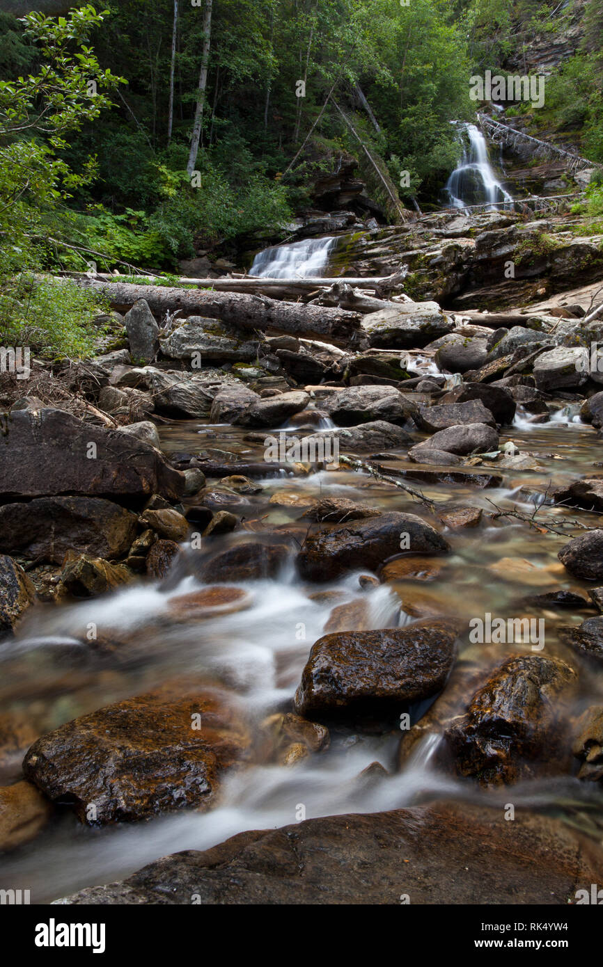 Bijoux Falls Provincial Park, Omineca Region, British Columbia, Kanada Stockfoto