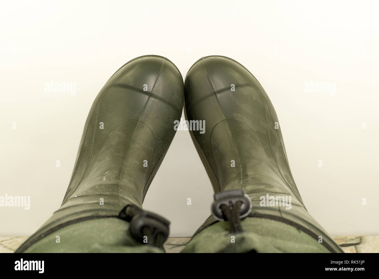 Stiefel EVA Ethylen-Vinylacetat-tolle Schuhe für Aktivitäten im Freien bei extremen Wetterbedingungen. Stockfoto