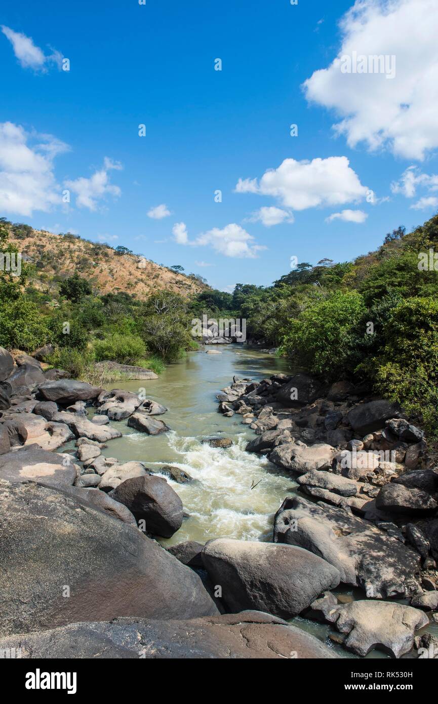 South Rukuru Fluss, Malawi, Afrika Stockfoto