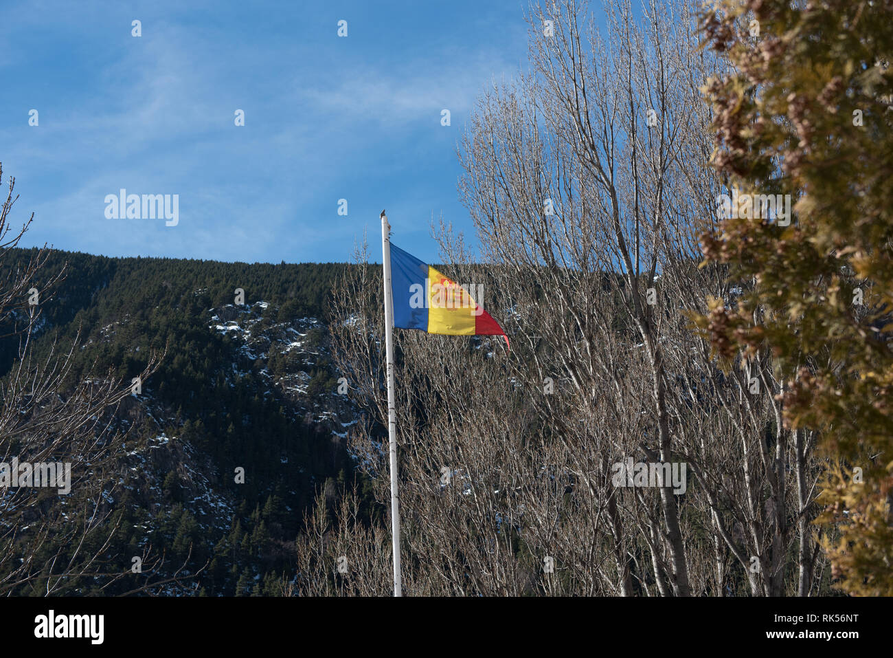 Basilika von Meritxell, in Andorra, ein Land in den Pyrenäen gelegen Stockfoto