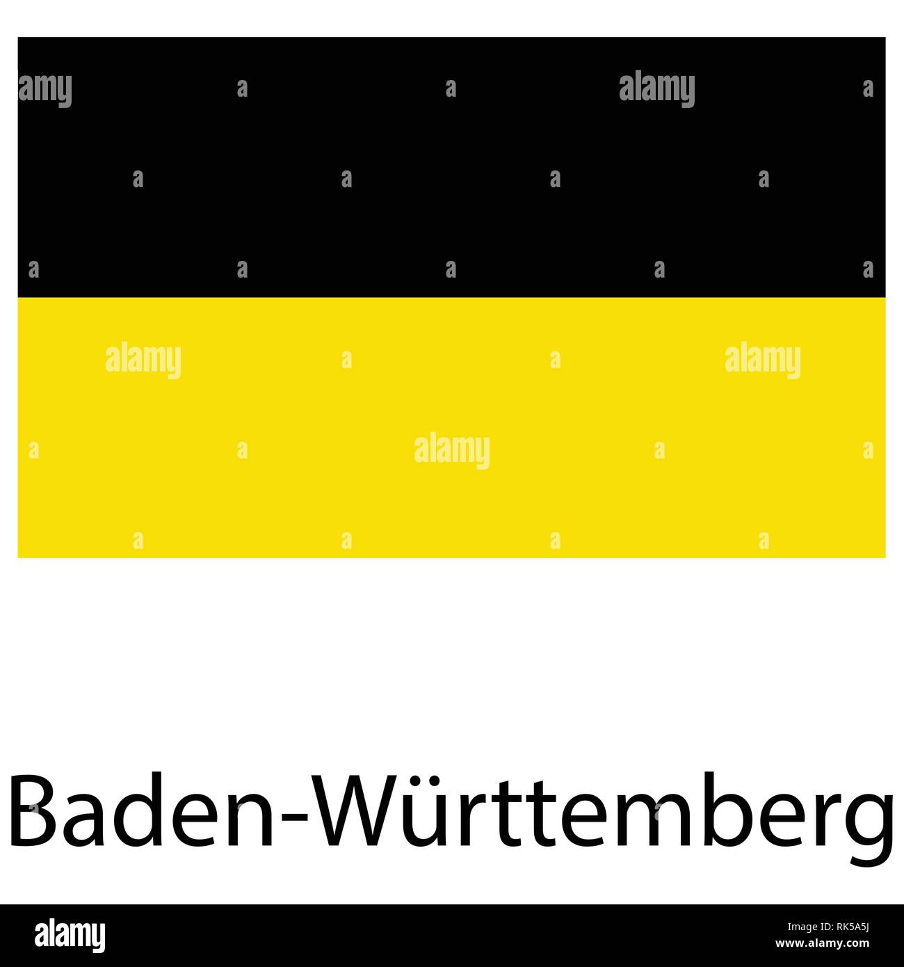 Land Baden Wurttemberg Flagge Deutschland State Flag Stock Vektorgrafik Alamy