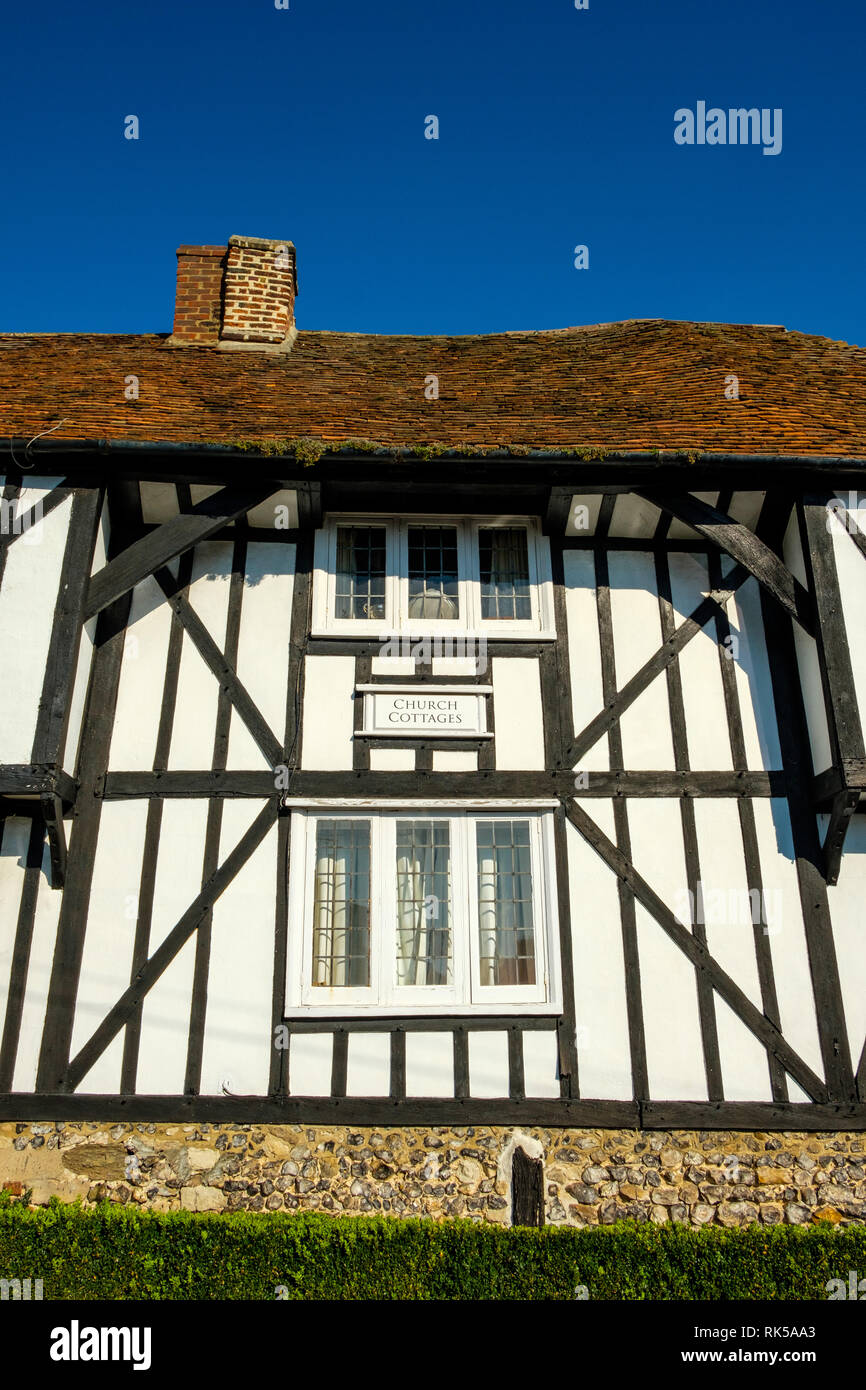 Kirche Cottages, Church Street, die Southfleet, Gravesend, Kent Stockfoto