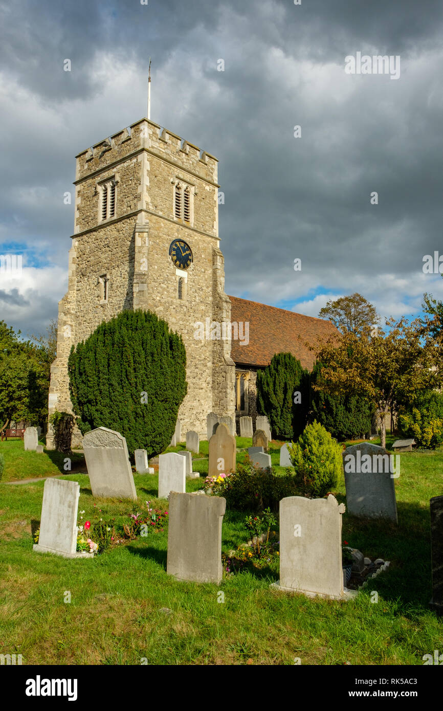 Der hl. Paulinus Kirche, Perry Street, Crayford, Kent Stockfoto