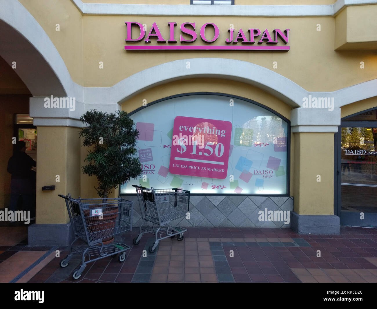 Daiso Japan Store in Kalifornien Stockfoto