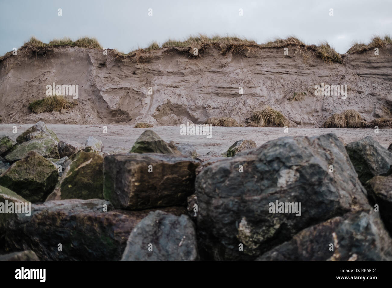 Sligo Strand im Winter in Irland Stockfoto