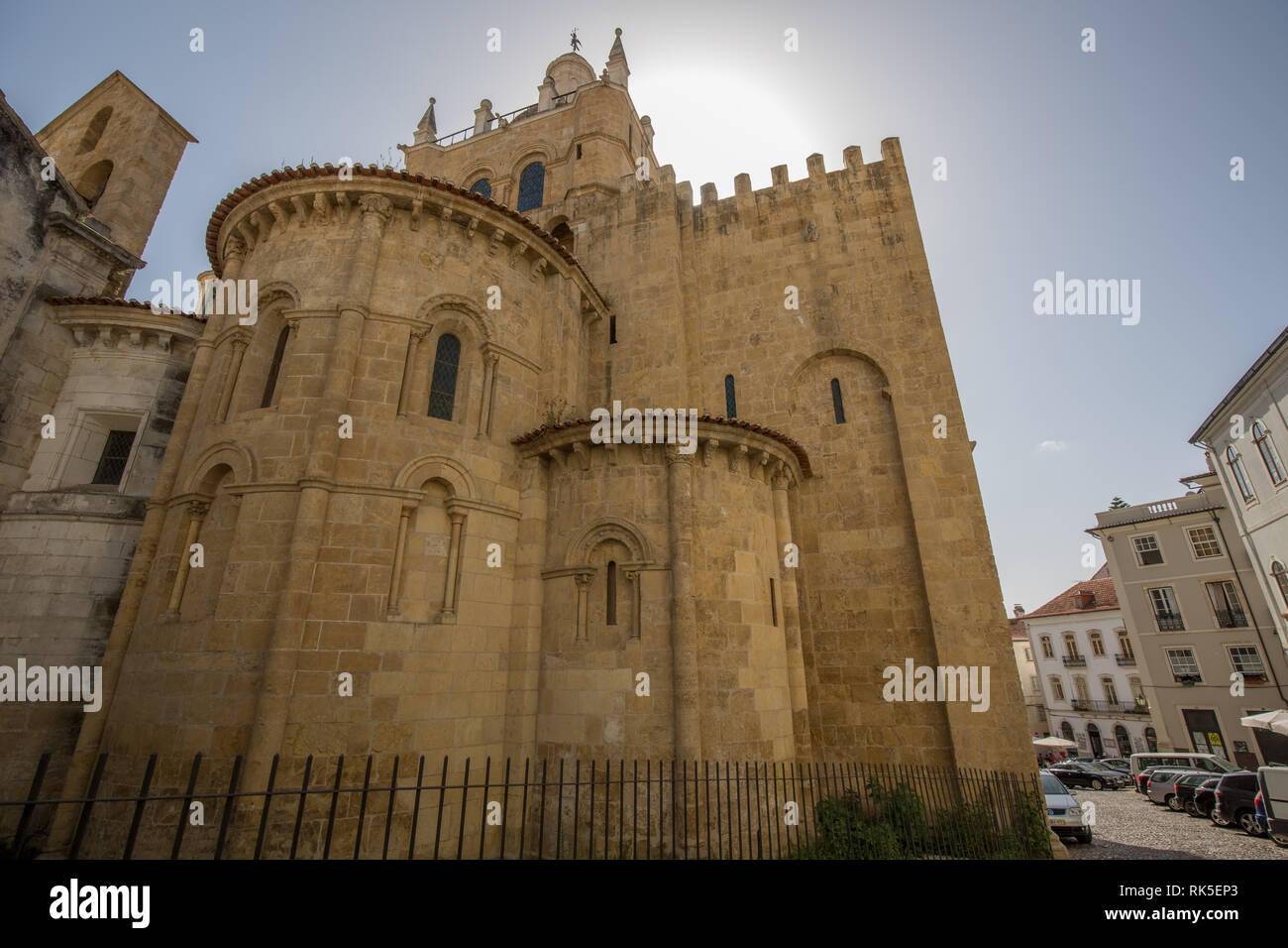 Sé Velha Kirche und Kloster in Coimbra, Portugal Stockfoto