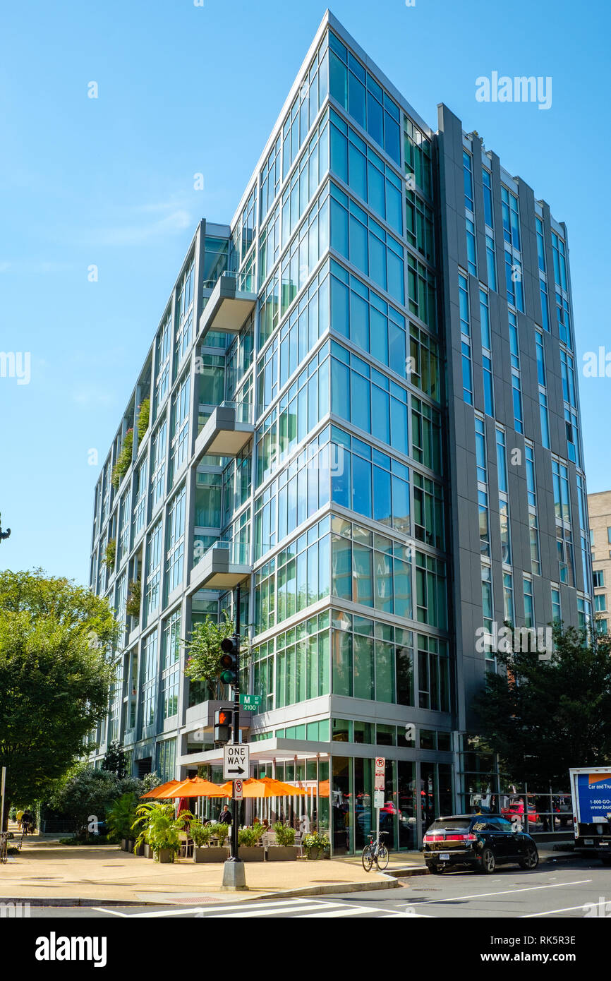 22 West condominium Gebäude, 1177 22 Street NW, Washington DC Stockfoto