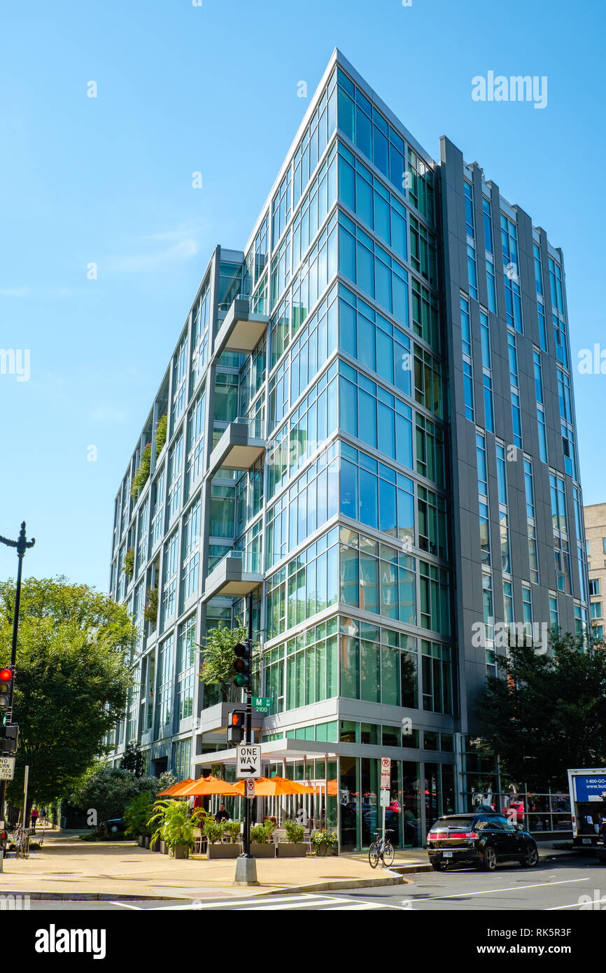 22 West condominium Gebäude, 1177 22 Street NW, Washington DC Stockfoto