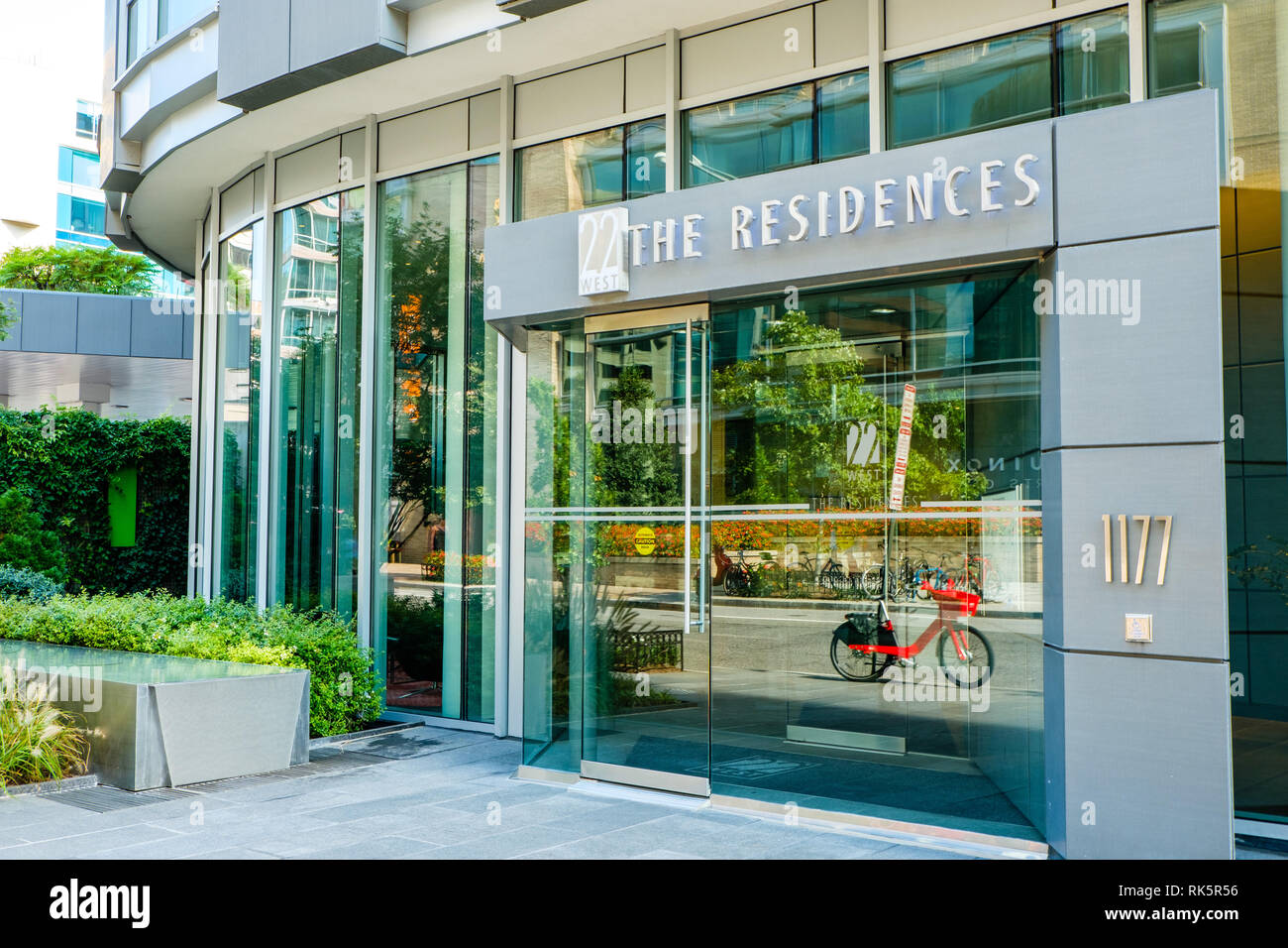 22 West condominium Gebäude, 1177 22 Street NW, Washington DC Stockfoto