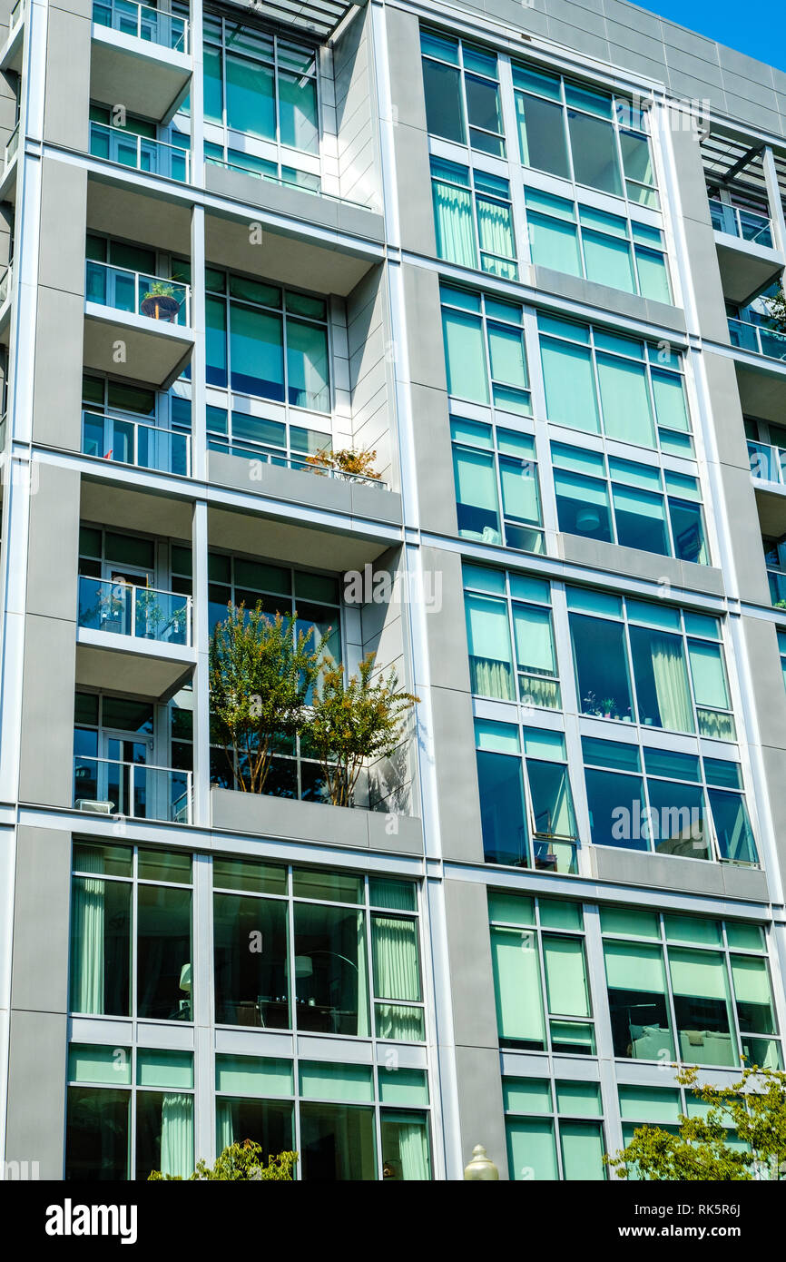 22 West condominium Gebäude, 1177 22 Street NW, Washington DC Stockfoto