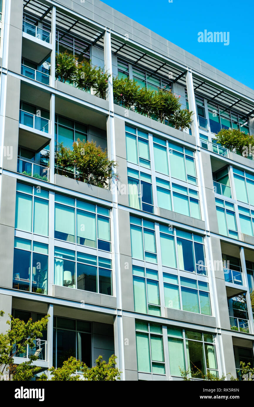 22 West condominium Gebäude, 1177 22 Street NW, Washington DC Stockfoto