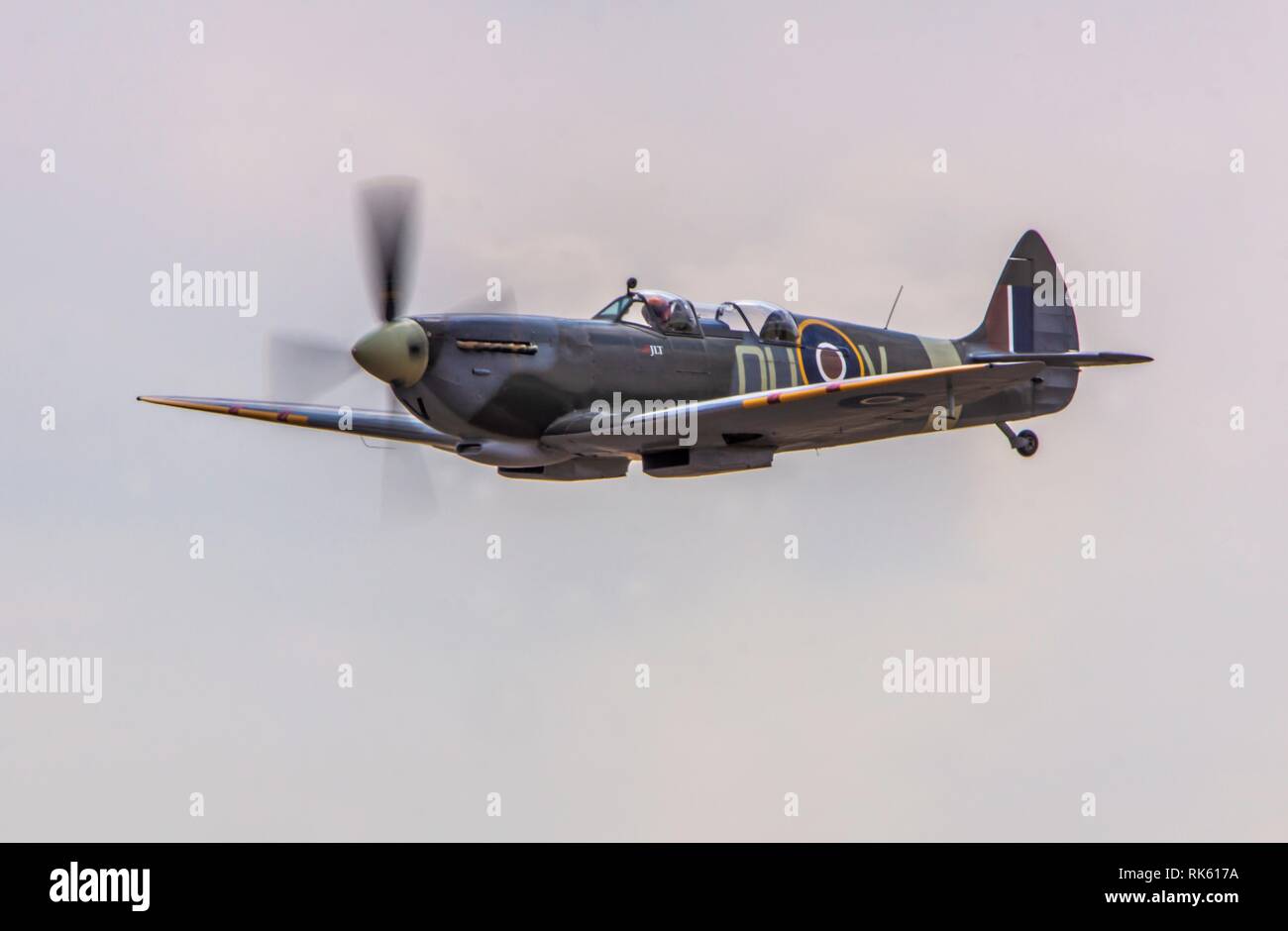 Supermarine Spitfire Mk IXT, ML 407 PV 202 DUV Stockfoto