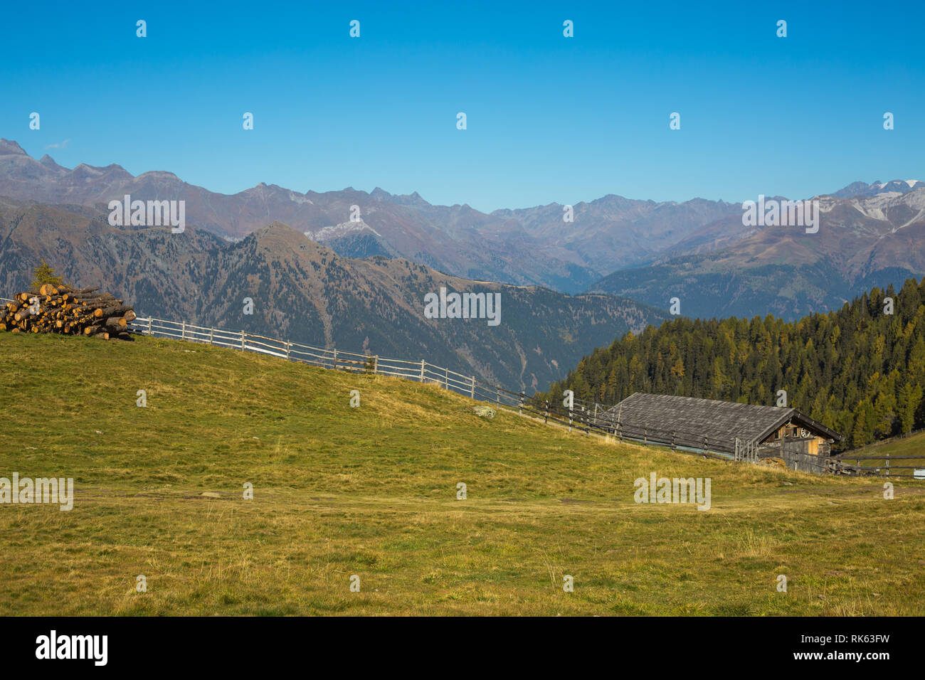 Die Berge in Südtirol Stockfoto