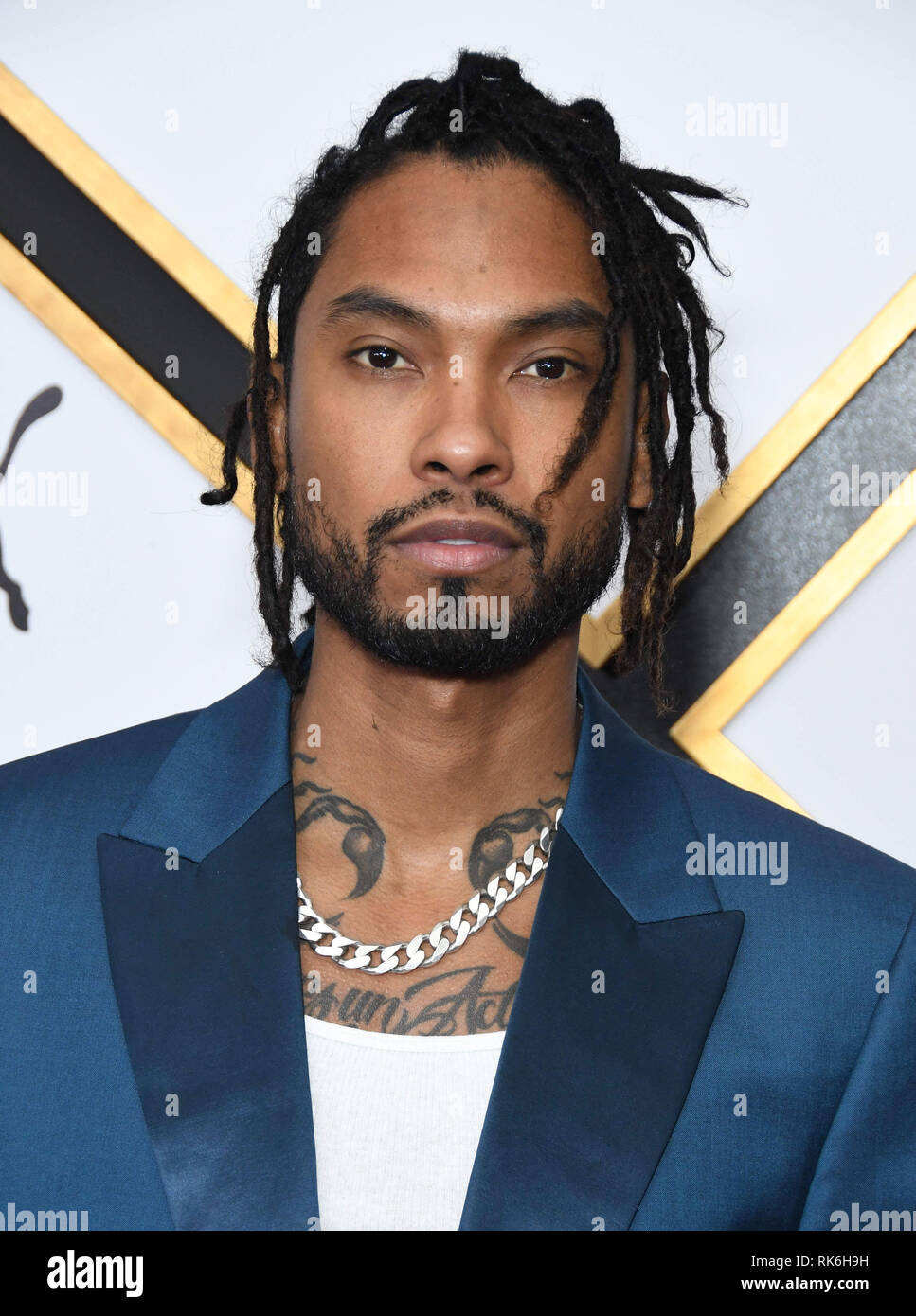 Los Angeles, CA, USA. 9 Feb, 2019. 09. Februar 2019 - Los Angeles, Kalifornien - Miguel. 2019 Roc Nation der Brunch statt an einer privaten Residenz. Photo Credit: Birdie Thompson/AdMedia Credit: Birdie Thompson/AdMedia/ZUMA Draht/Alamy leben Nachrichten Stockfoto