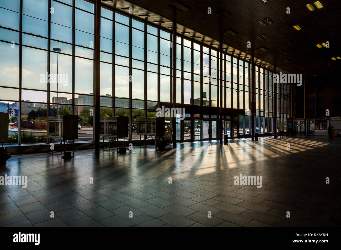 Bahnhof am Meisten, Tschechische Republik Stockfoto