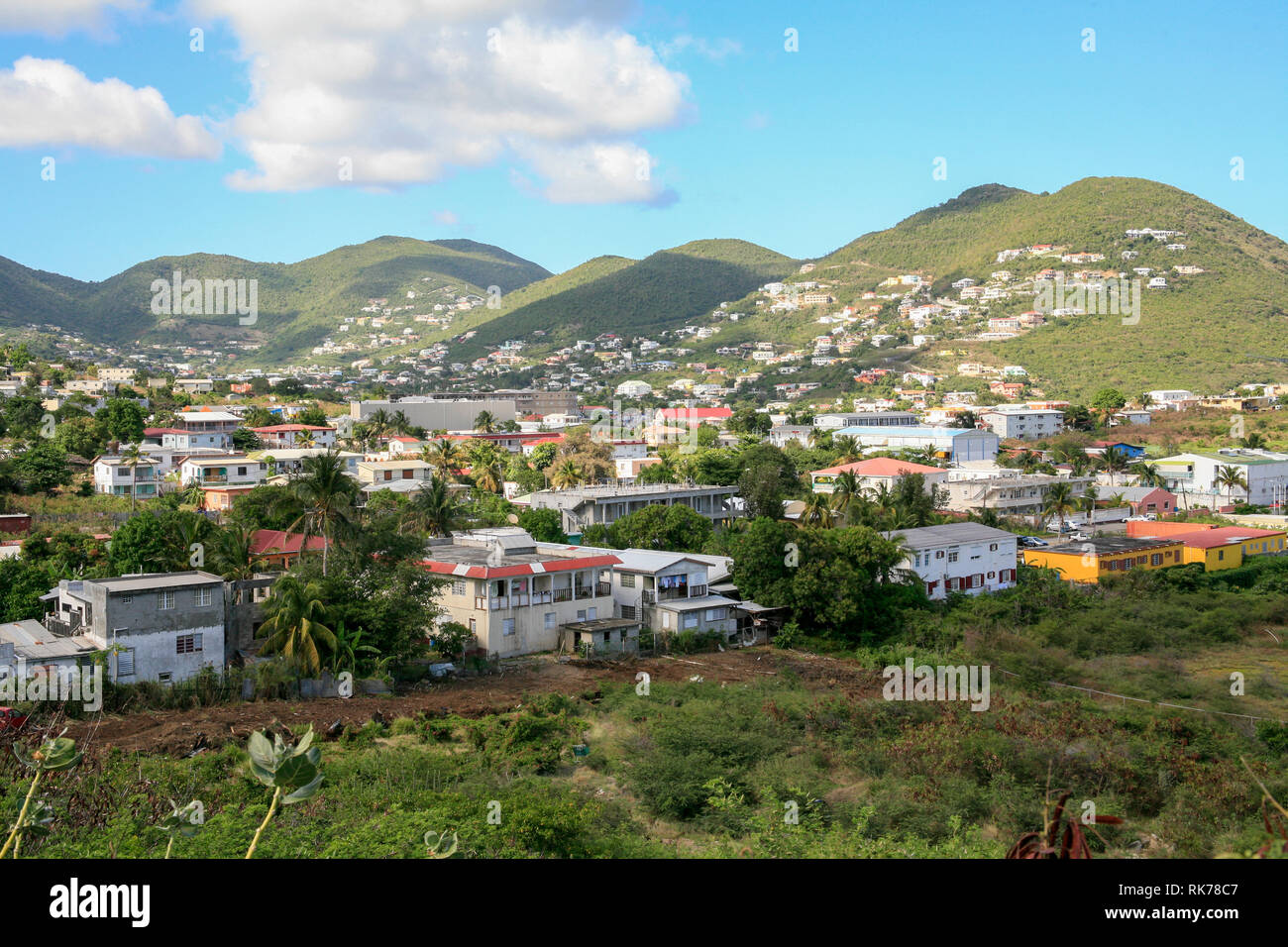 Die Insel Sint Eustatius in der Karibik Stockfoto
