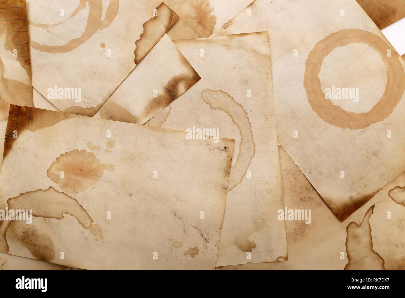 Scrapbook Hintergrund. Jahrgang Seite Stockfoto