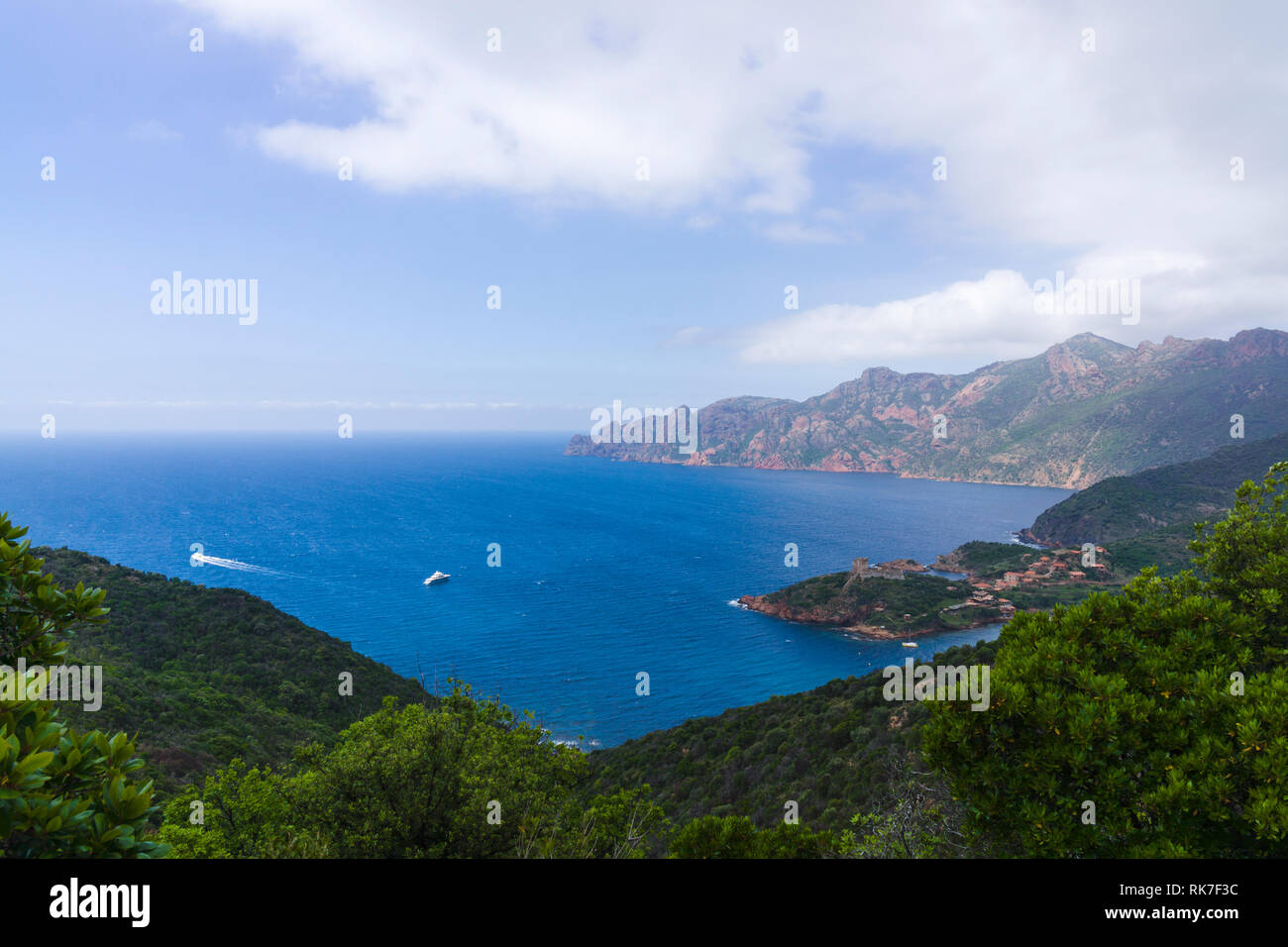 Girolata, Korsika, Frankreich Stockfoto