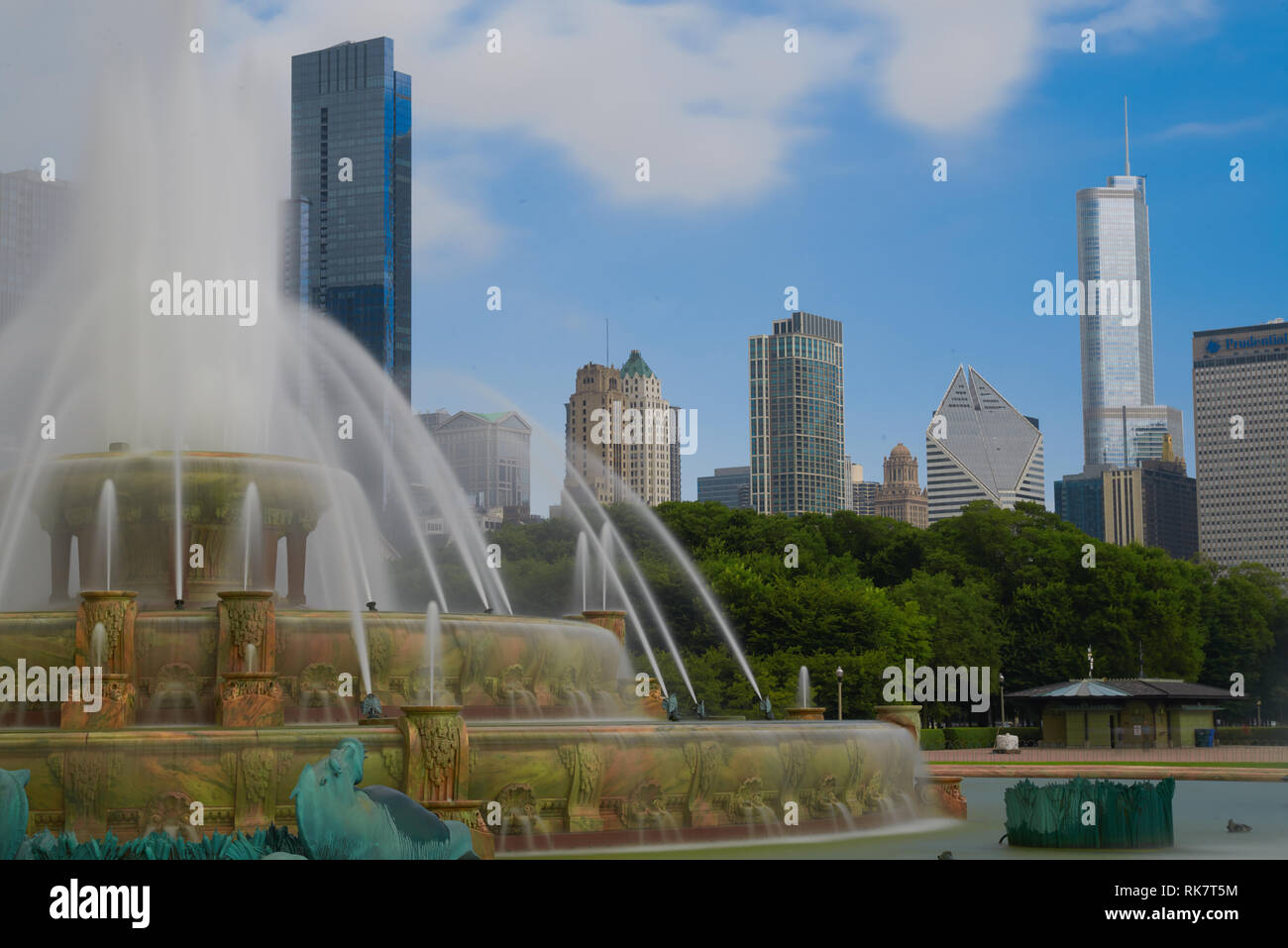 Buckingham Brunnen Chicago Stockfoto