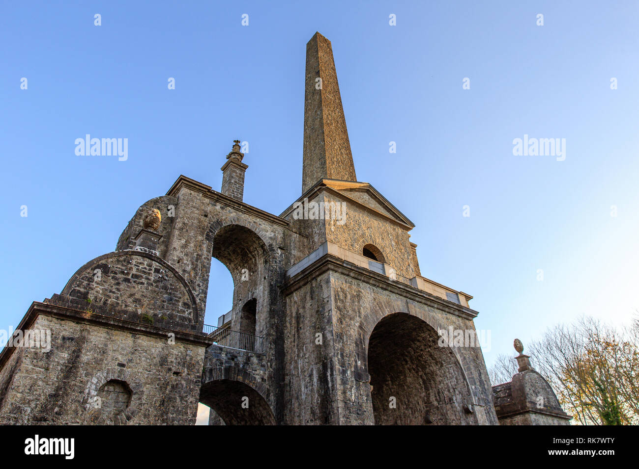 Der Obelisk Conolly Torheit in Castletown Immobilien Beschäftigung während der Hungersnot von 1740 - 41, in Maynooth, Kildare, Irland zu bieten Stockfoto