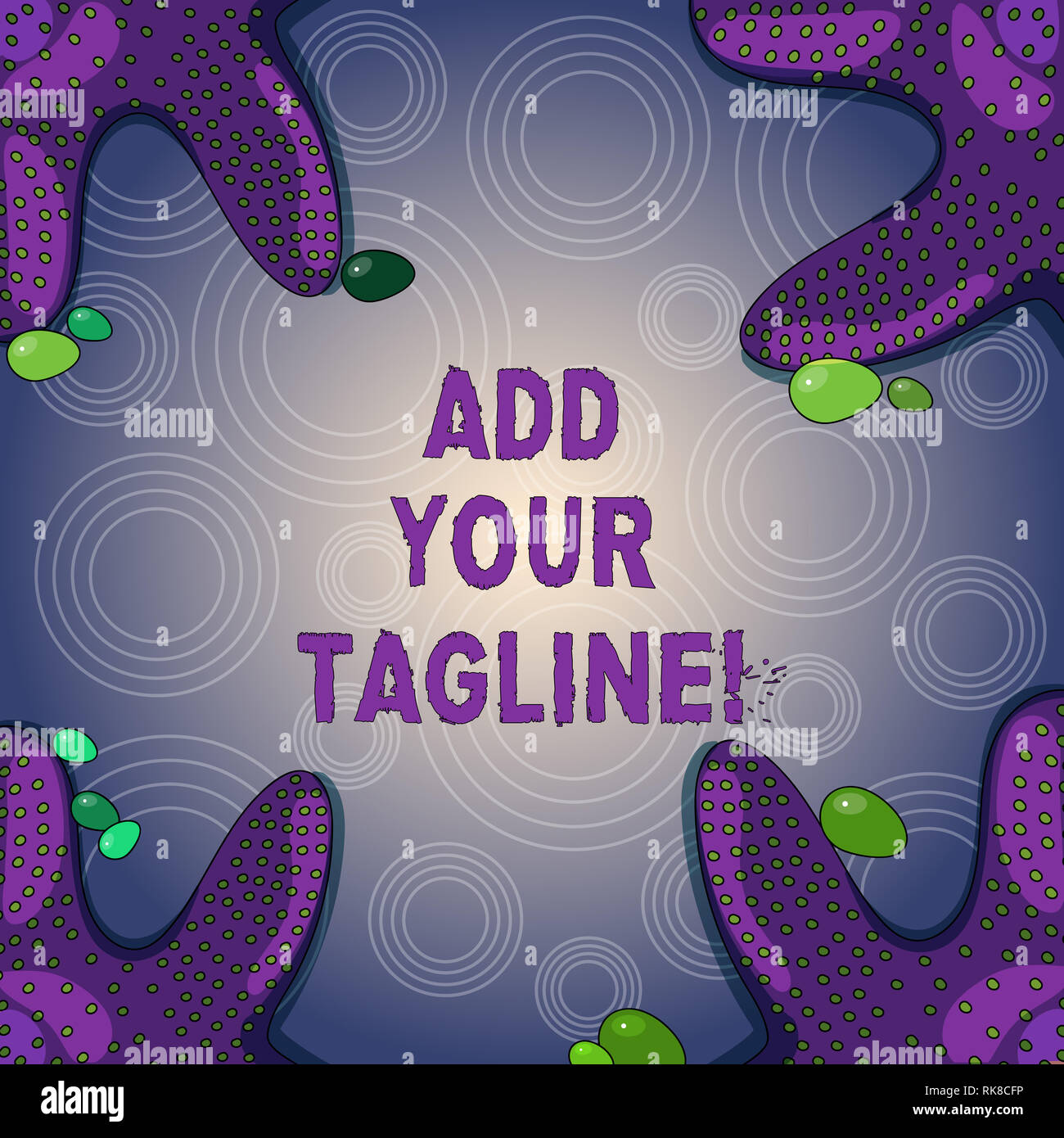 Konzeptionelle Handschrift mit Ihrem Slogan hinzufügen. Business foto Präsentation Motto in Marketing und Werbung Seestern auf vier Ecke verwendet Stockfoto