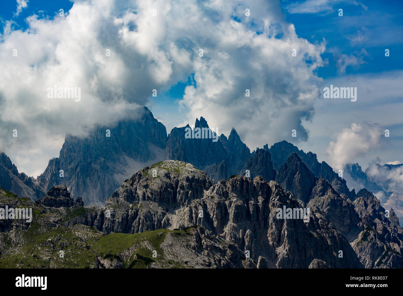 Nationalpark Drei Zinnen in den Dolomiten Alpen. Schönen natur von Italien. Stockfoto