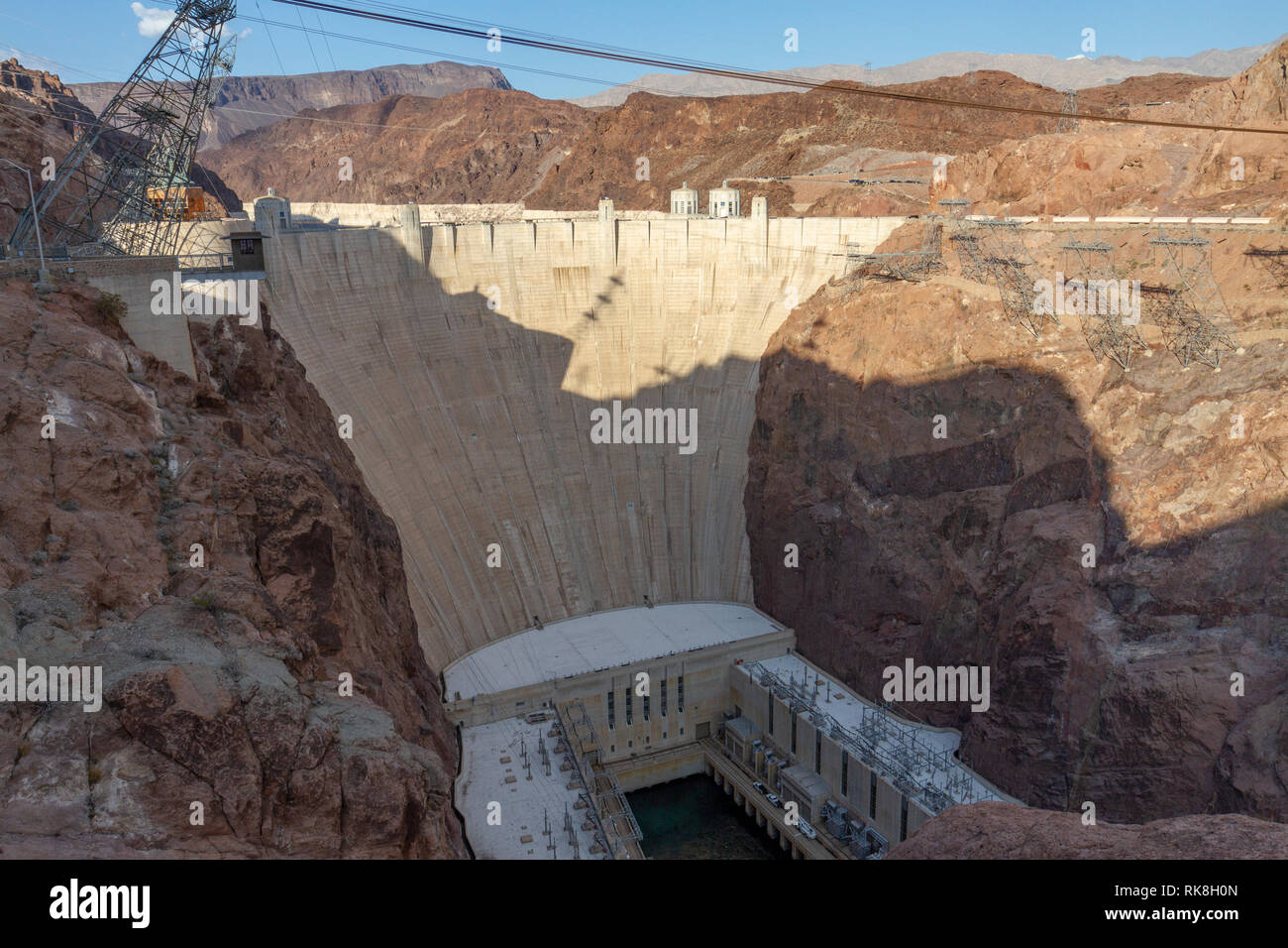 Der Hoover Dam, Clark County, Nevada, United States. Stockfoto