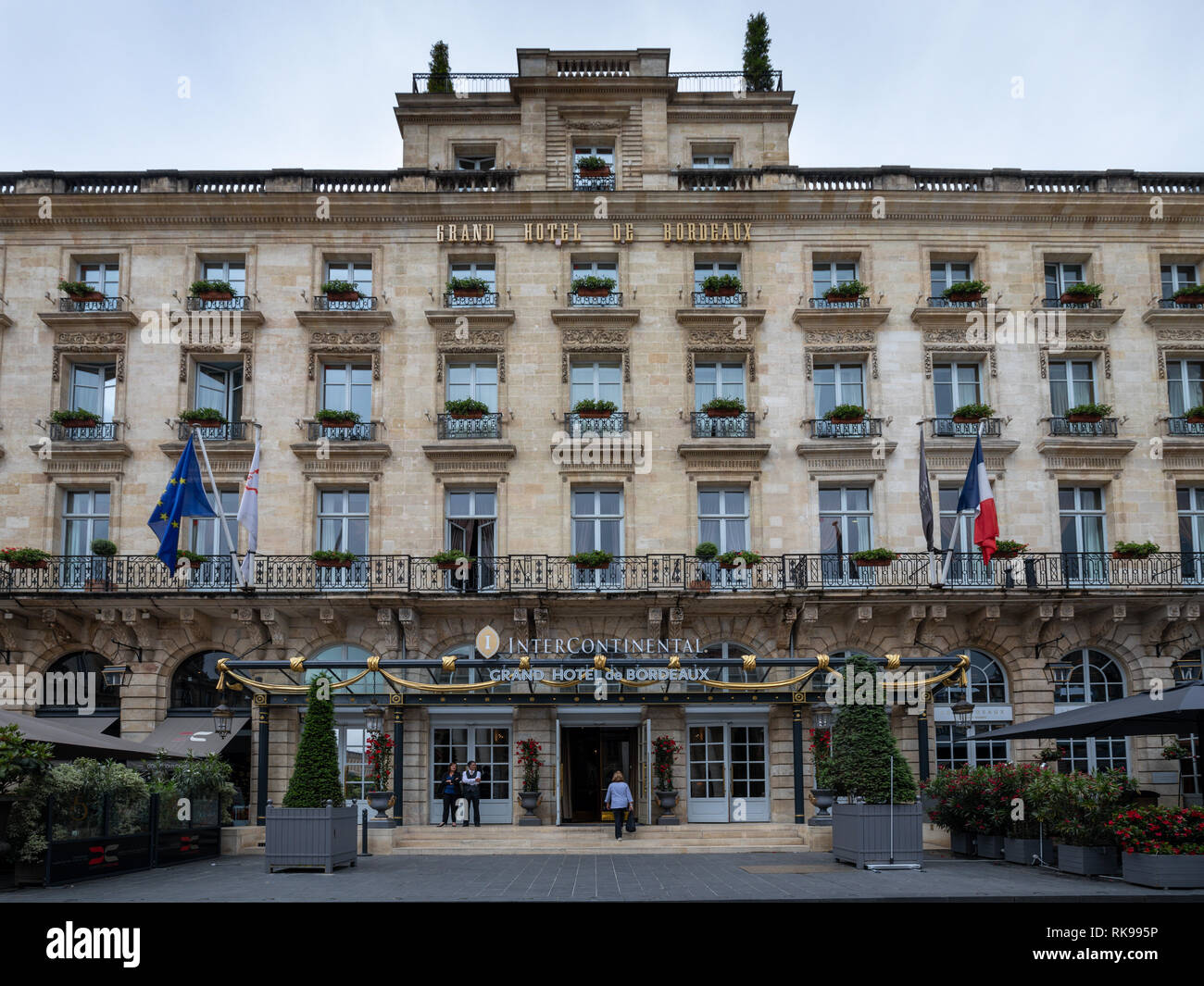 Grand Hotel de Bordeaux, Bordeaux, Gironde, Aquitaine, Frankreich, Europa Stockfoto