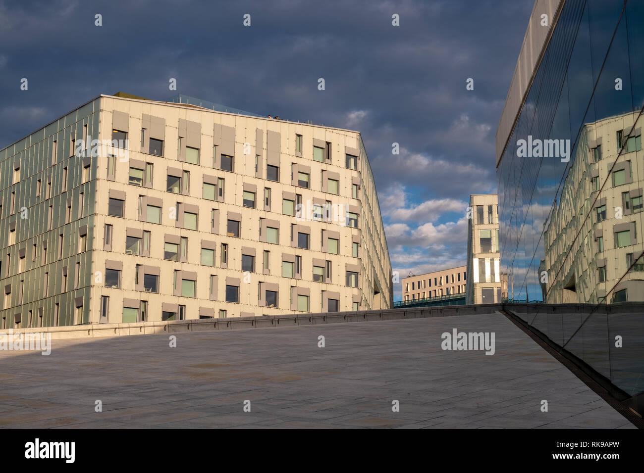 Modernes Bürogebäude in Oslo, Norwegen Stockfoto