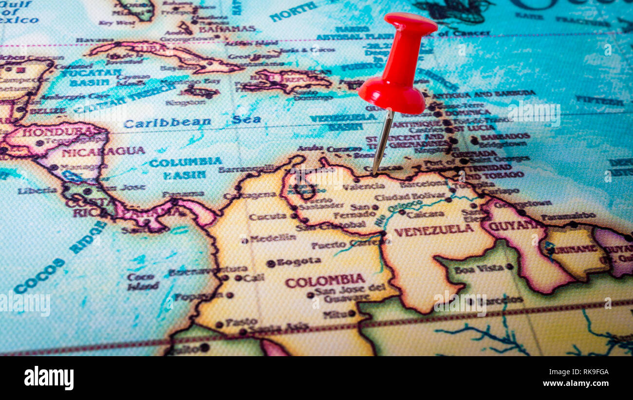 Rote Klemme an Caracas, Venezuela Stockfoto