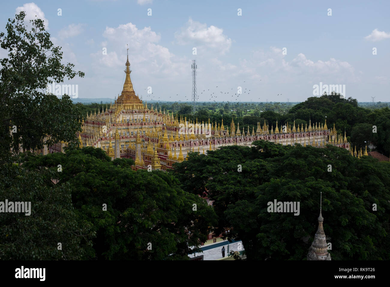 Monywa, Myanmar - 24. September 2016: thanboddhay Paya Komplex Stockfoto