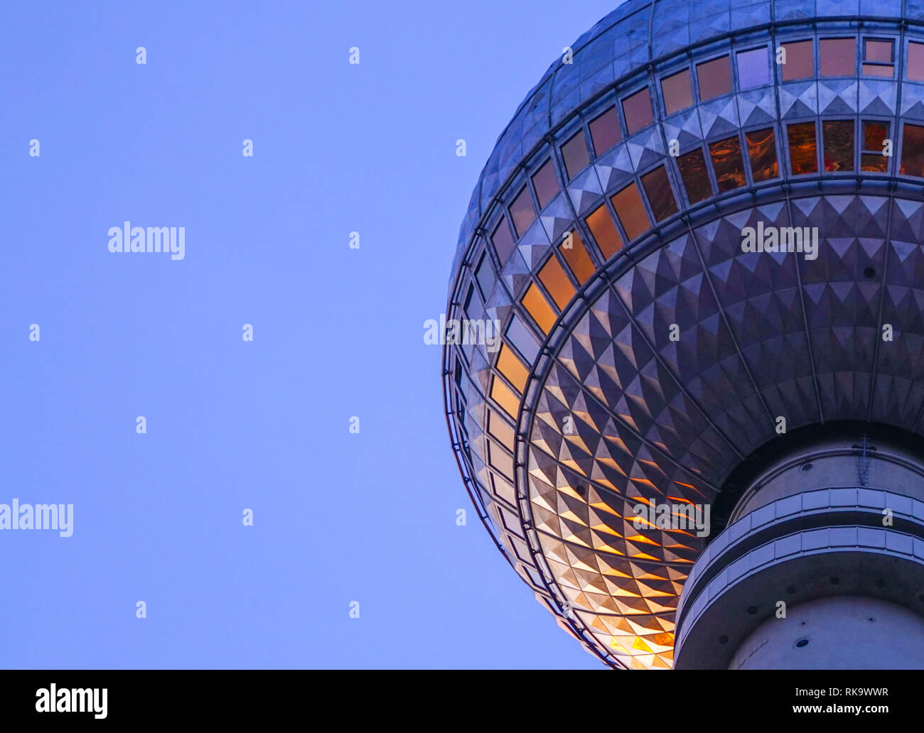 Berlin Alexanderplatz Fernsehturm Stockfoto